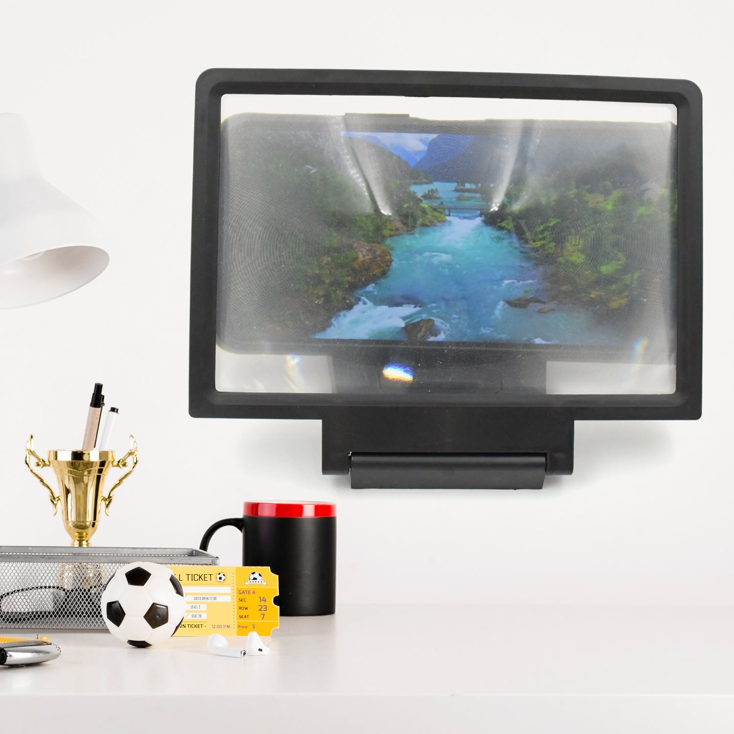 12501 3D Phone Screen Magnifier Video Screen Amplifier Expander Holder Bracket for Mobile Phone Screen Zoom Display (1 Pc) 12501 3D Phone Screen Magnifier Video Screen Amplifier Expander Holder Bracket for Mobile Phone Screen Zoom Display (1 Pc)
